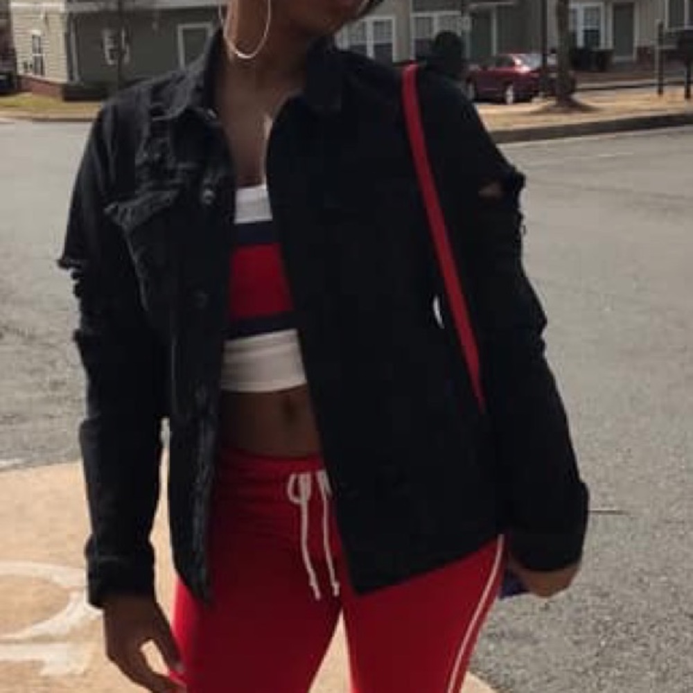 Over-Sized Black Denim Jacket
